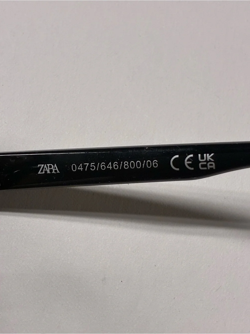 NWOT. Zara Kids Black Rectangular Plastic Sunglasses.